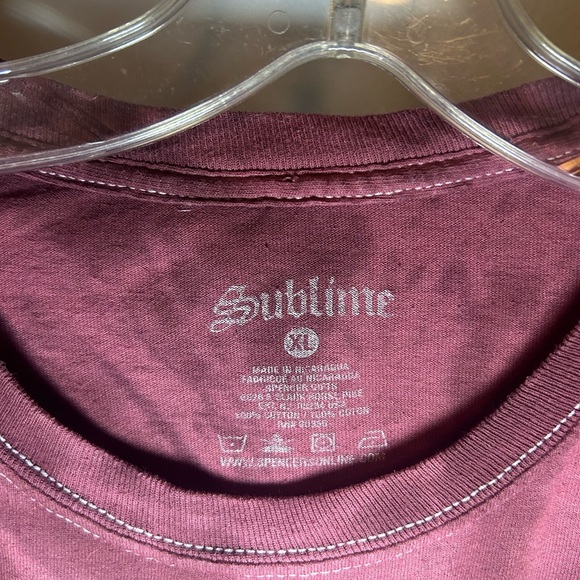 Sublime Red tie-dye longsleeve shirt - Picture 2 of 5